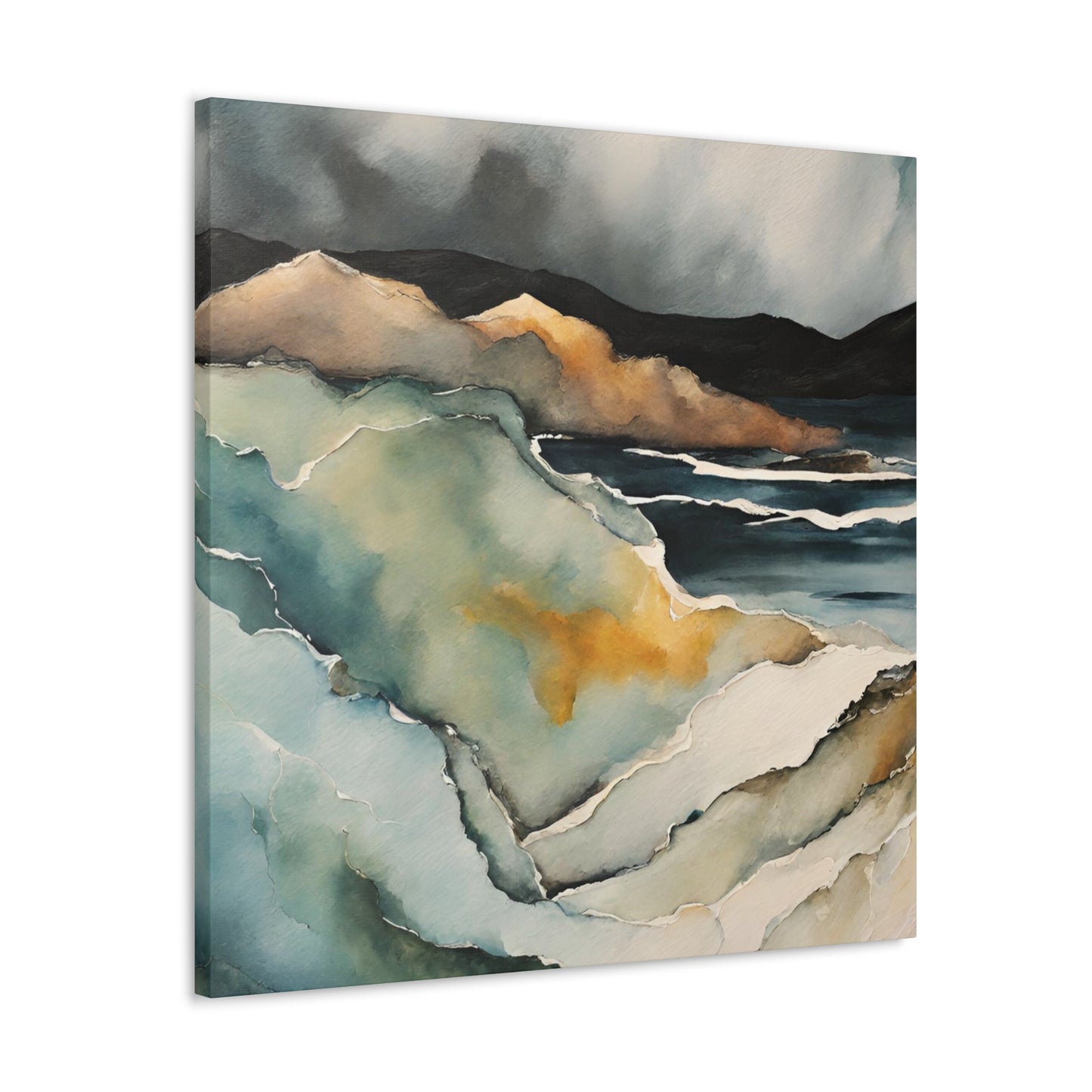 Turning Cliffs - Modern Abstract Art Print - Aesthetic Coastal Landscapes