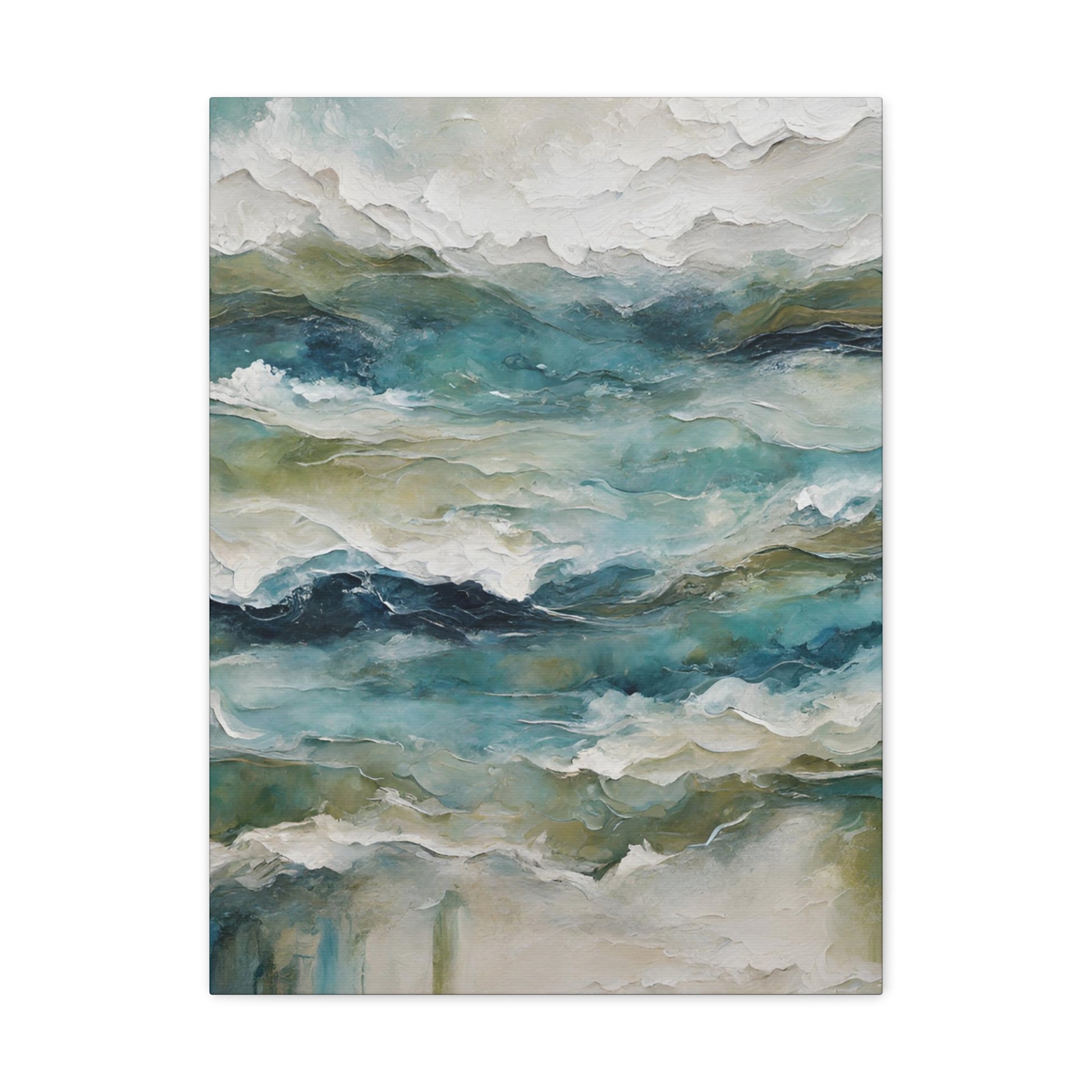 Ocean Symphony IV - Modern Abstract Art Print - Aesthetic Coastal Landscapes