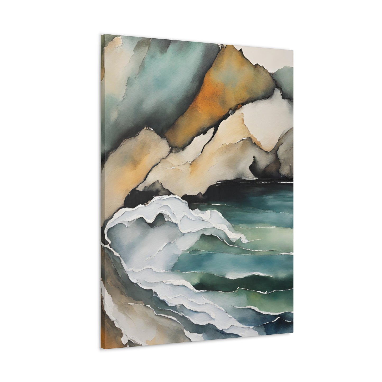 Striking Opposition - Modern Abstract Art Print - Aesthetic Coastal Landscapes