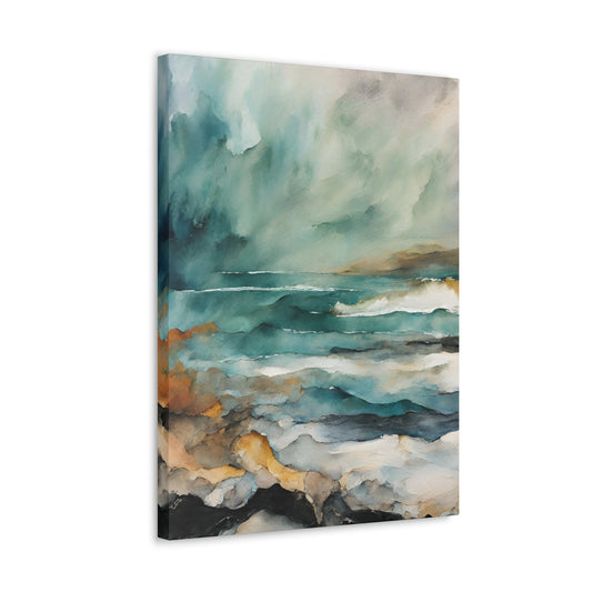 Sea & Sky - Modern Abstract Art Print - Aesthetic Coastal Landscapes