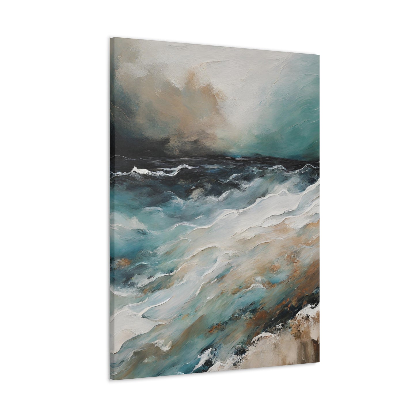 Impassable Seas - Modern Abstract Art Print - Aesthetic Coastal Landscapes