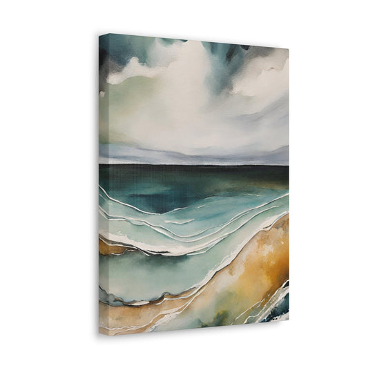 Message from the Clouds - Modern Abstract Art Print - Aesthetic Coastal Landscapes