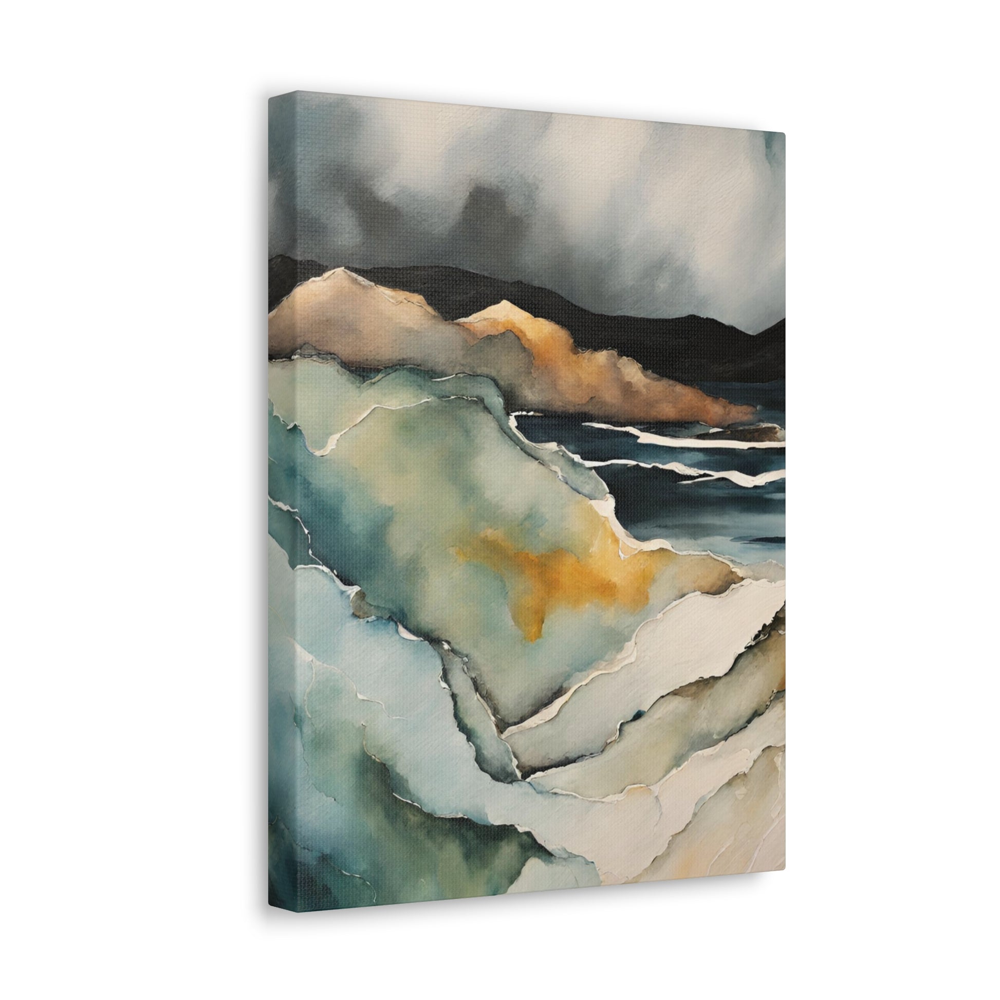 Turning Cliffs - Modern Abstract Art Print - Aesthetic Coastal Landscapes