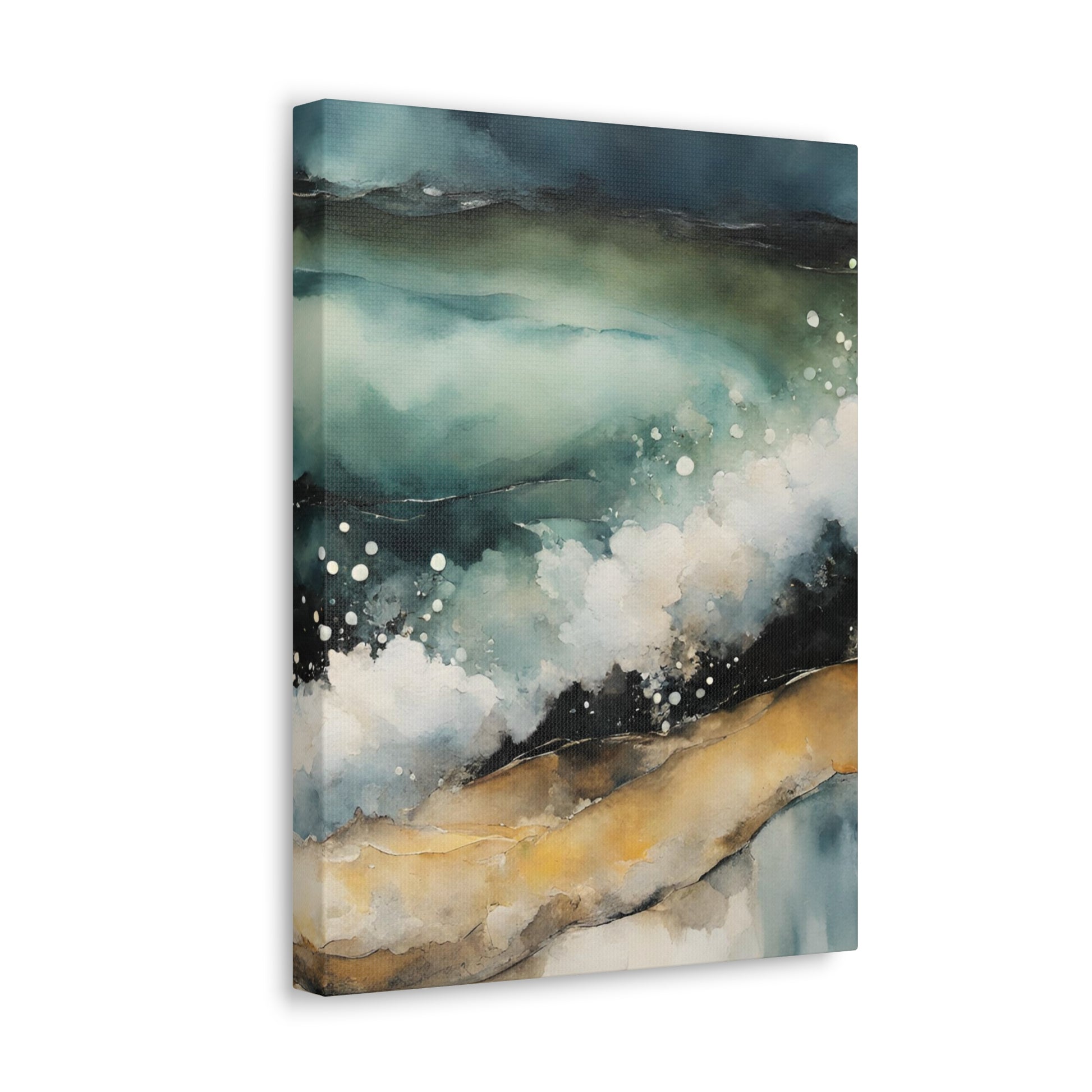 Sandy Waves - Modern Abstract Art Print - Aesthetic Coastal Landscapes