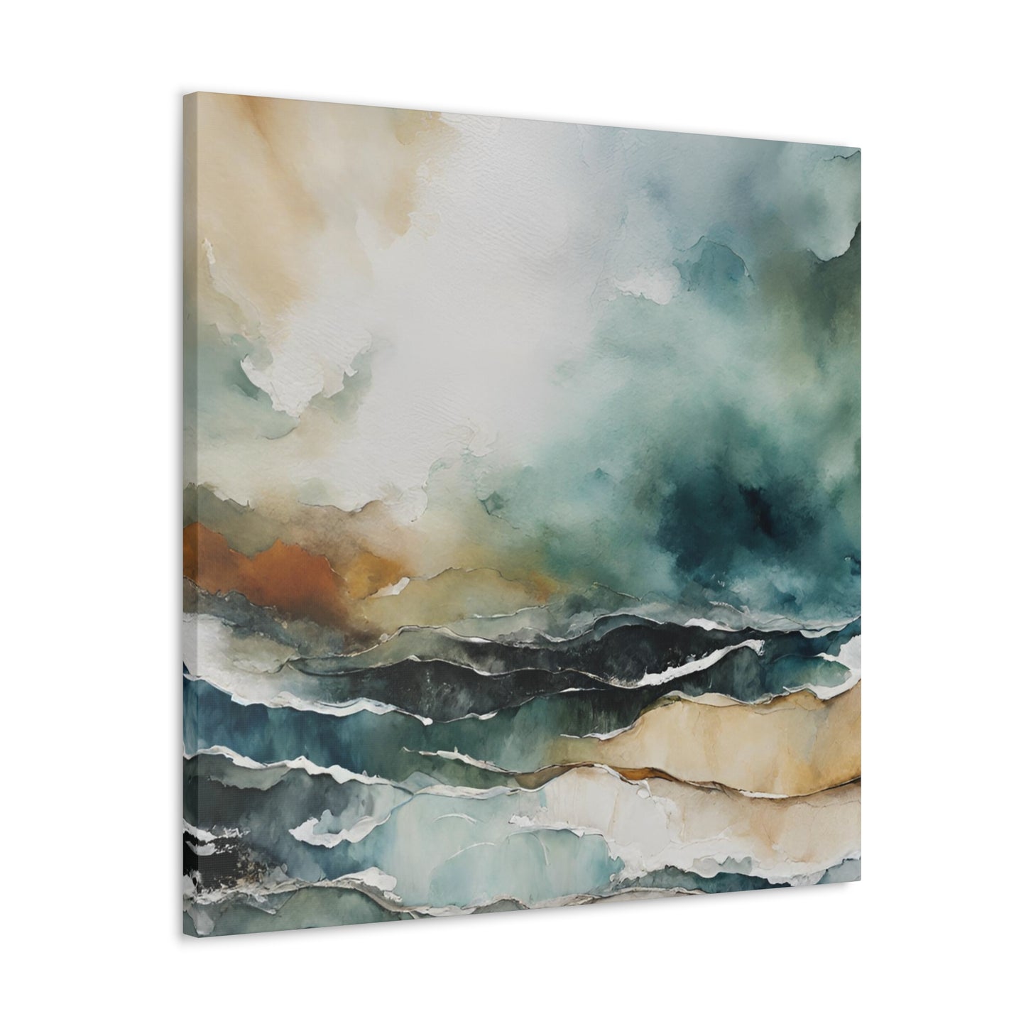 Breaking Skies - Modern Abstract Art Print - Aesthetic Coastal Landscapes