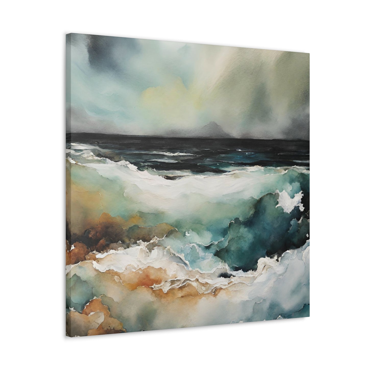 Secrets Beneath the Surface - Modern Abstract Art Print - Aesthetic Coastal Landscapes