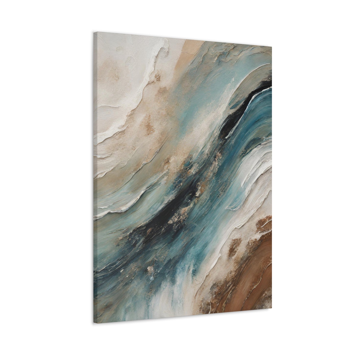 Churning Oceans III - Modern Abstract Art Print - Aesthetic Coastal Landscapes