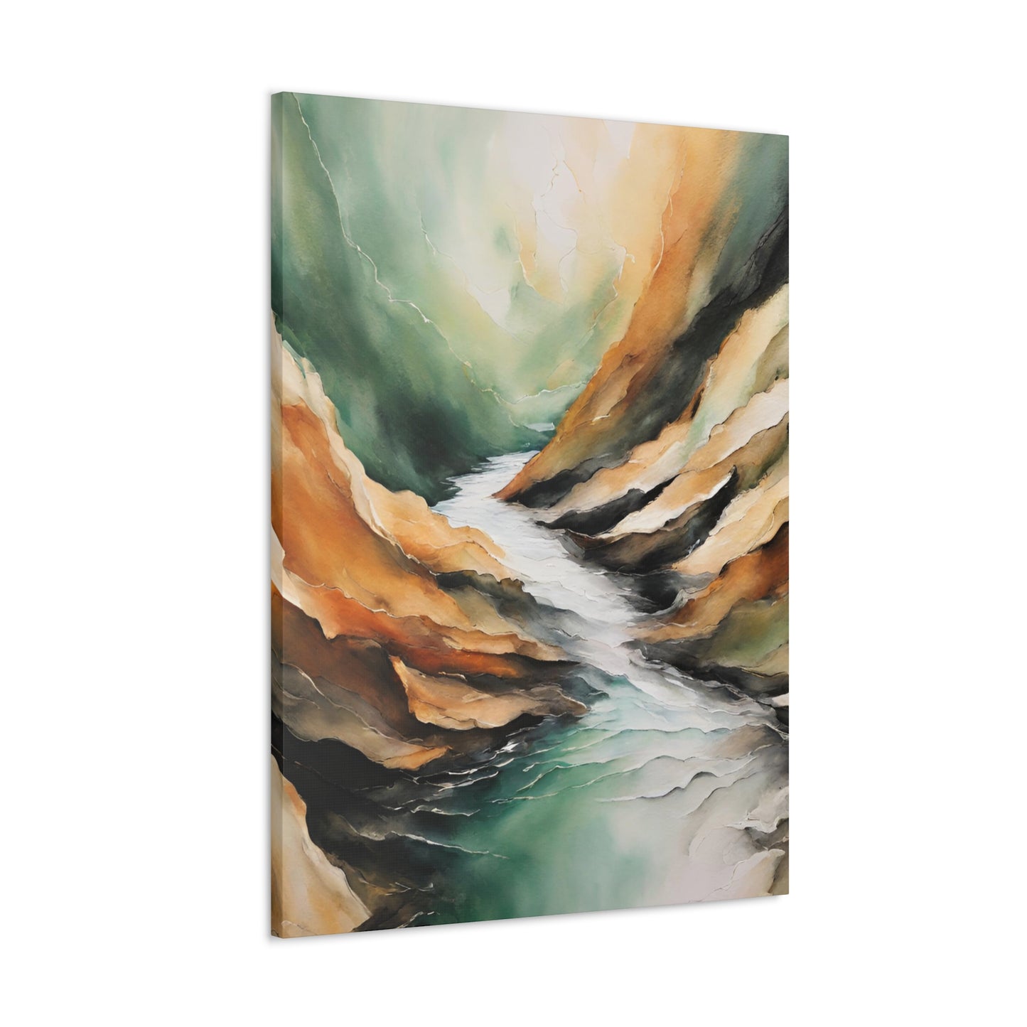 Deep in the Canyon - Modern Abstract Art Print - Aesthetic Coastal Landscapes