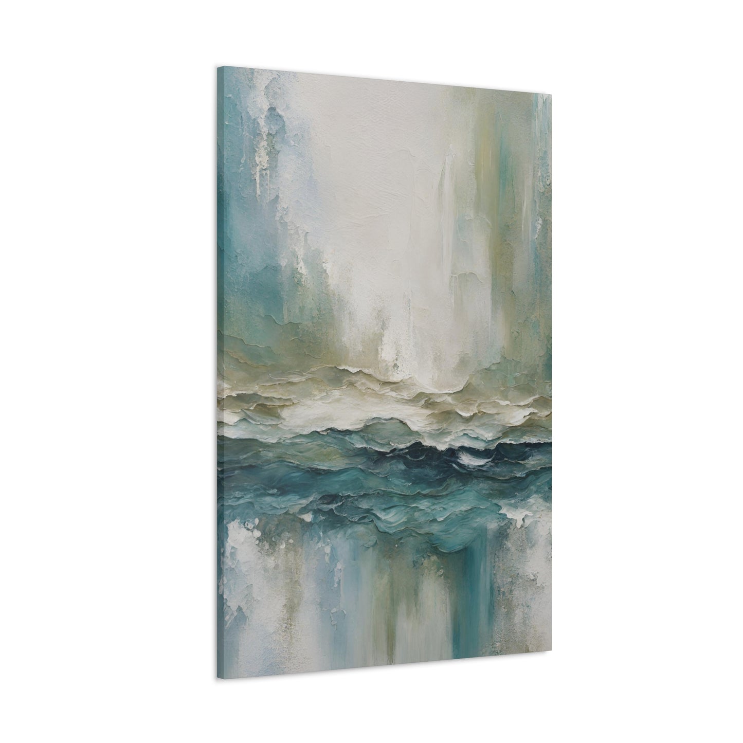 Sea Foam - Modern Abstract Art Print - Aesthetic Coastal Landscapes