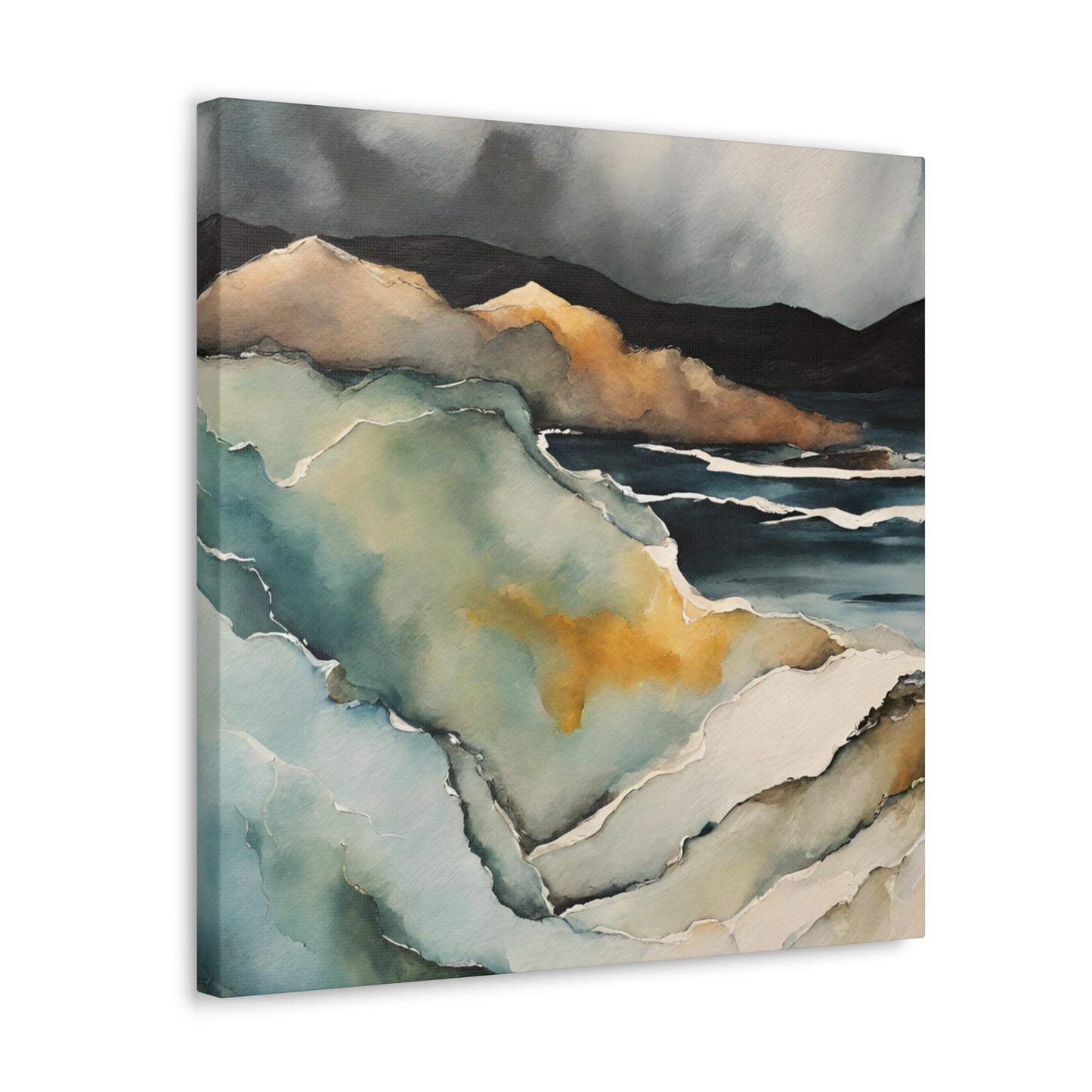 Turning Cliffs - Modern Abstract Art Print - Aesthetic Coastal Landscapes