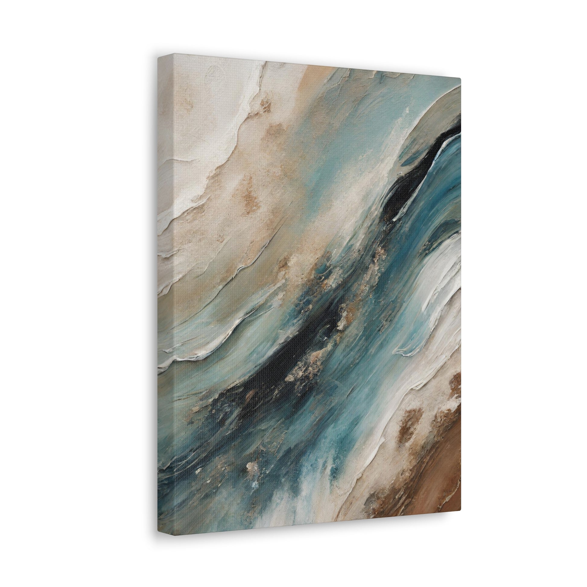 Churning Oceans III - Modern Abstract Art Print - Aesthetic Coastal Landscapes