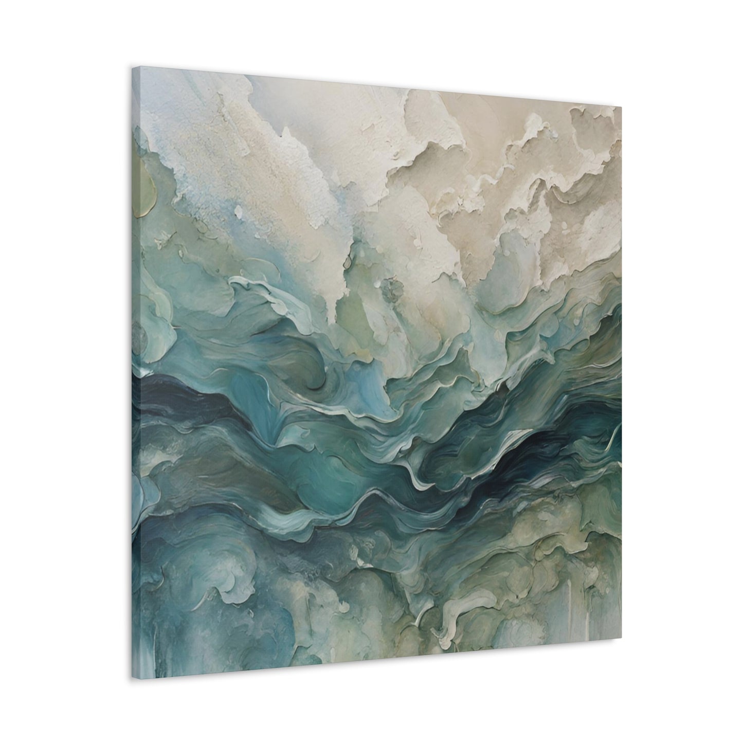 Churning Oceans - Modern Abstract Art Print - Aesthetic Coastal Landscapes