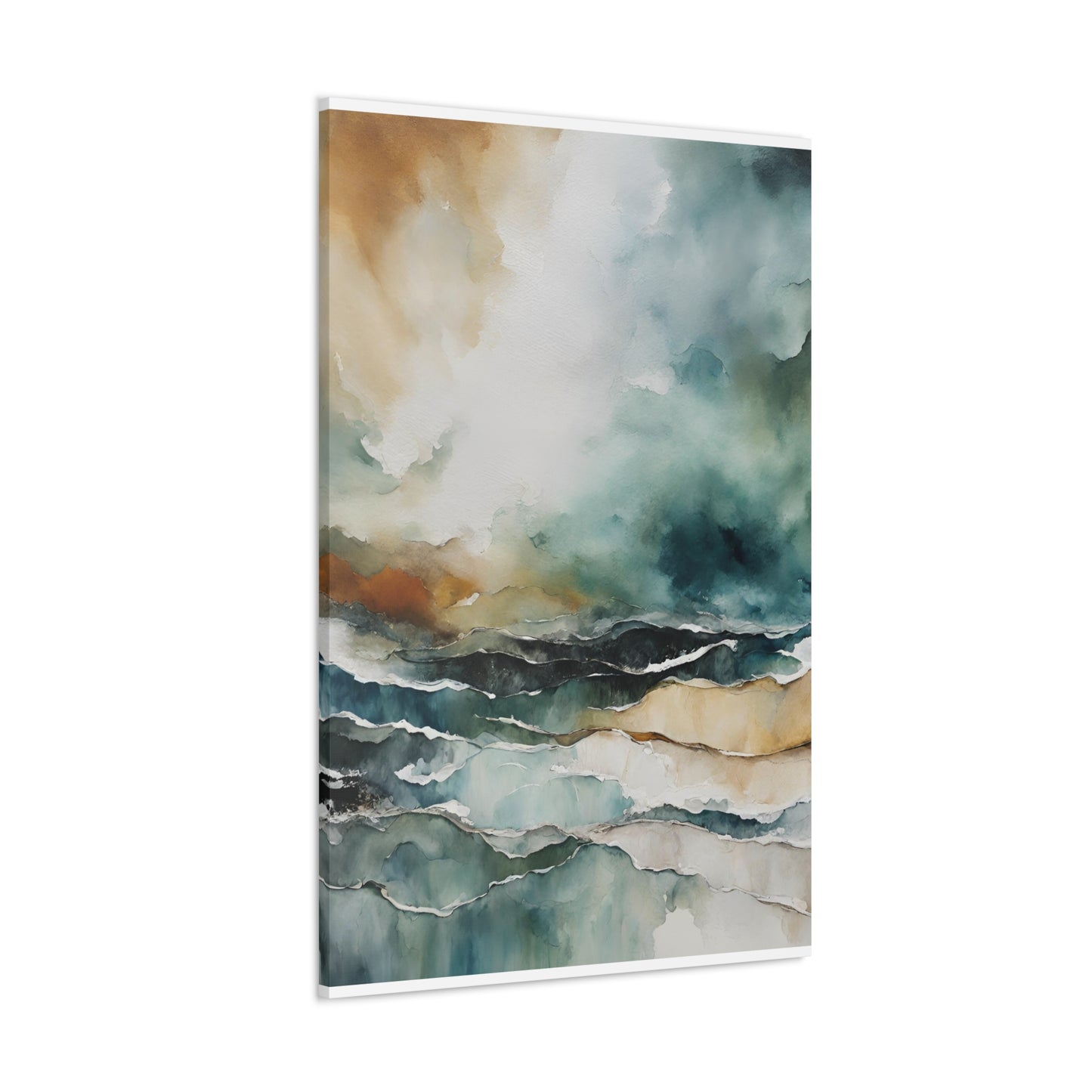 Breaking Skies - Modern Abstract Art Print - Aesthetic Coastal Landscapes