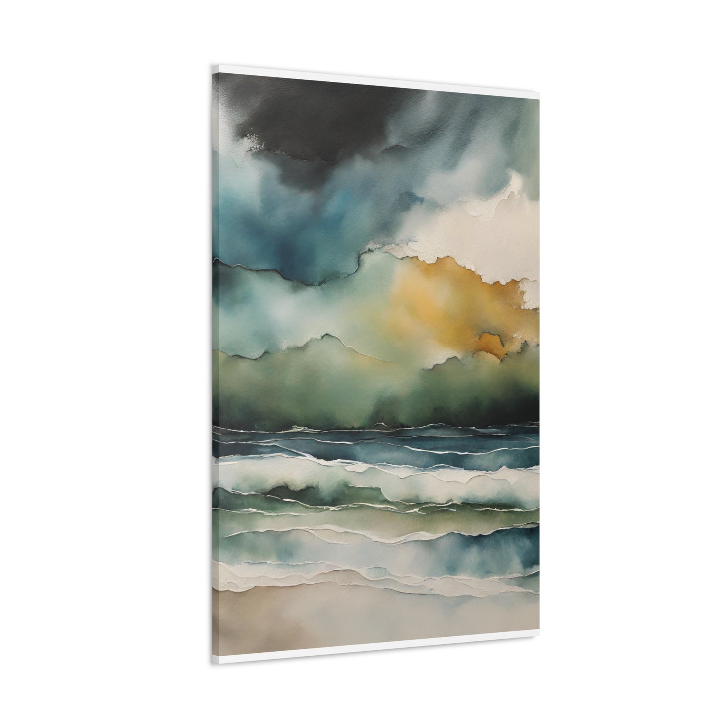 Stormy Sky - Modern Abstract Art Print - Aesthetic Coastal Landscapes