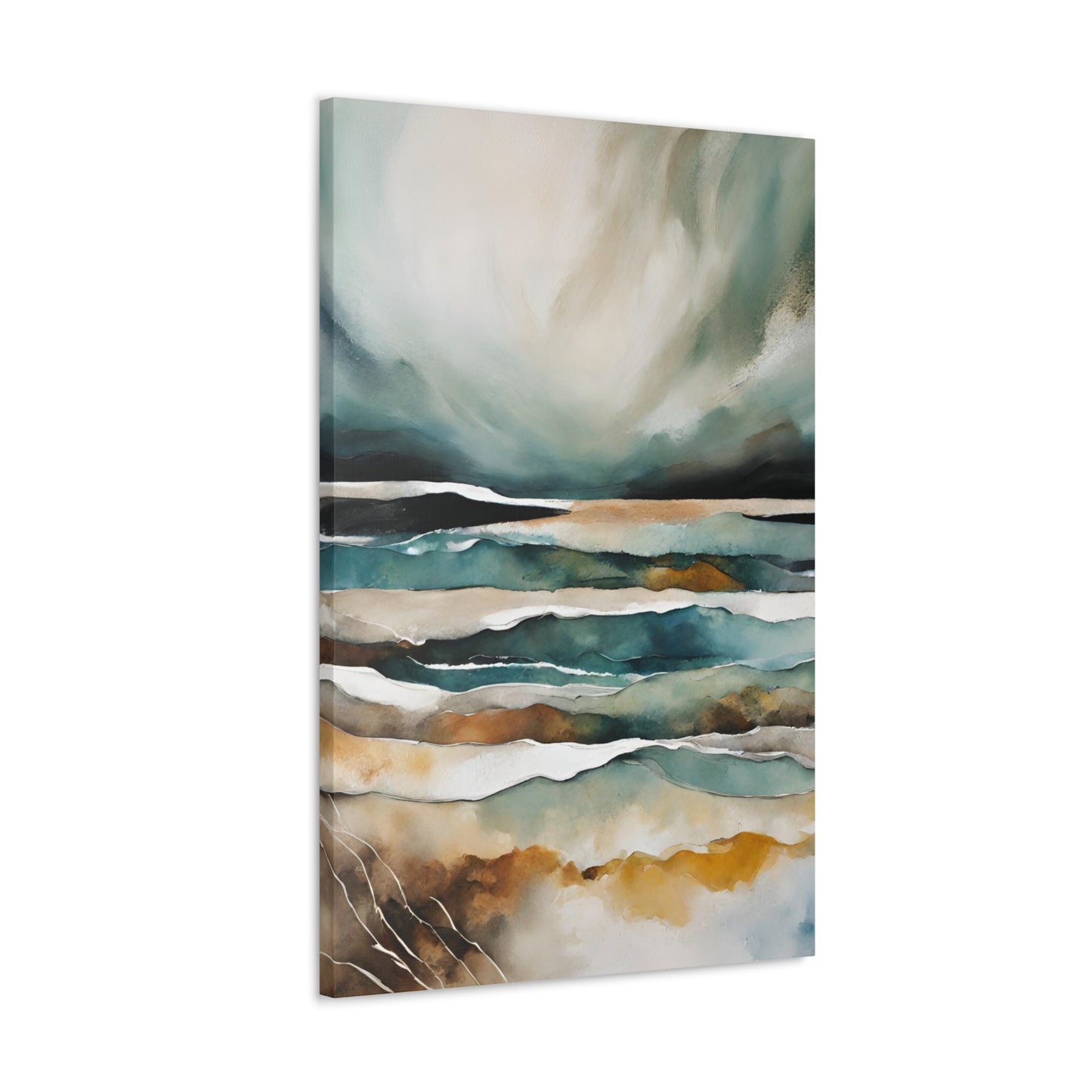 Storm Clearing - Modern Abstract Art Print - Aesthetic Coastal Landscapes