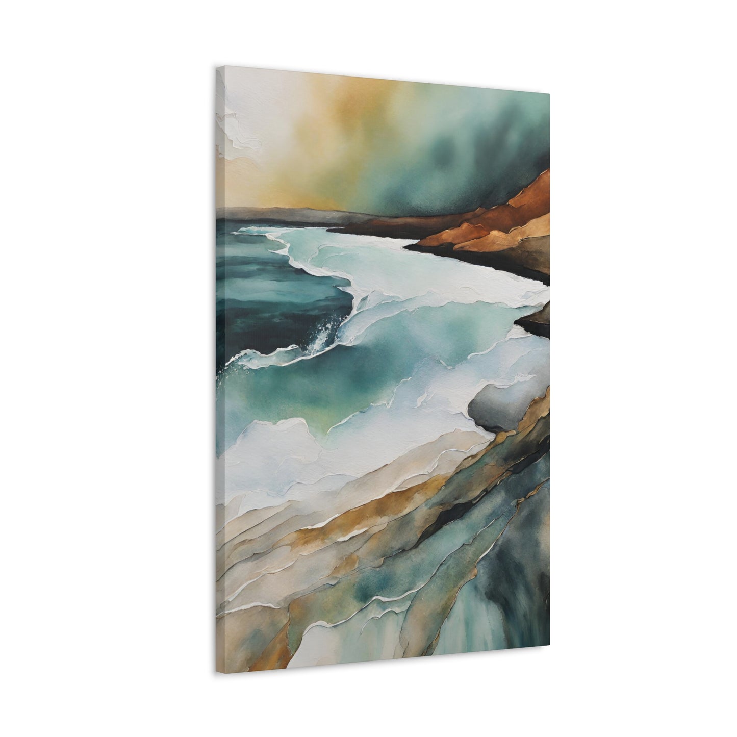 Rising Tide - Modern Abstract Art Print - Aesthetic Coastal Landscapes