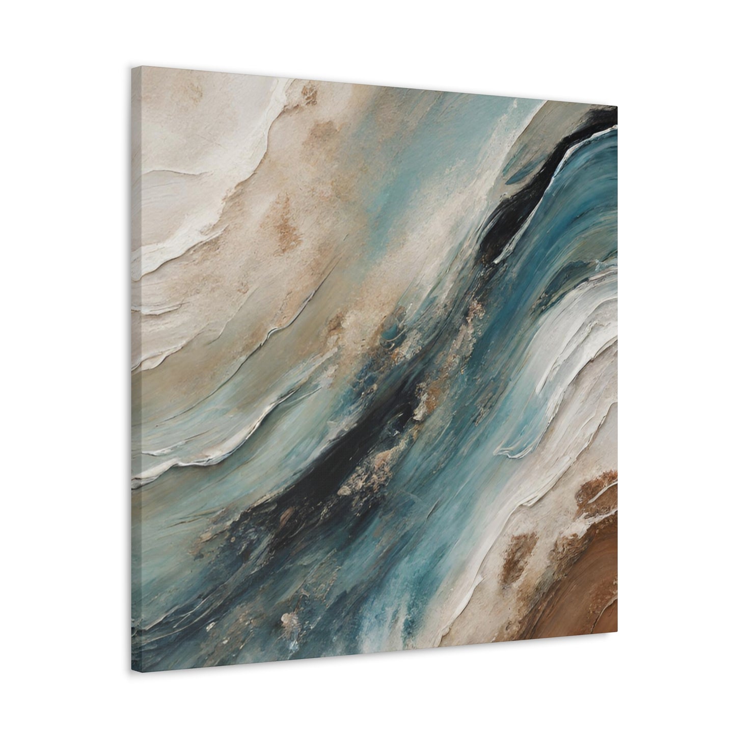 Churning Oceans III - Modern Abstract Art Print - Aesthetic Coastal Landscapes