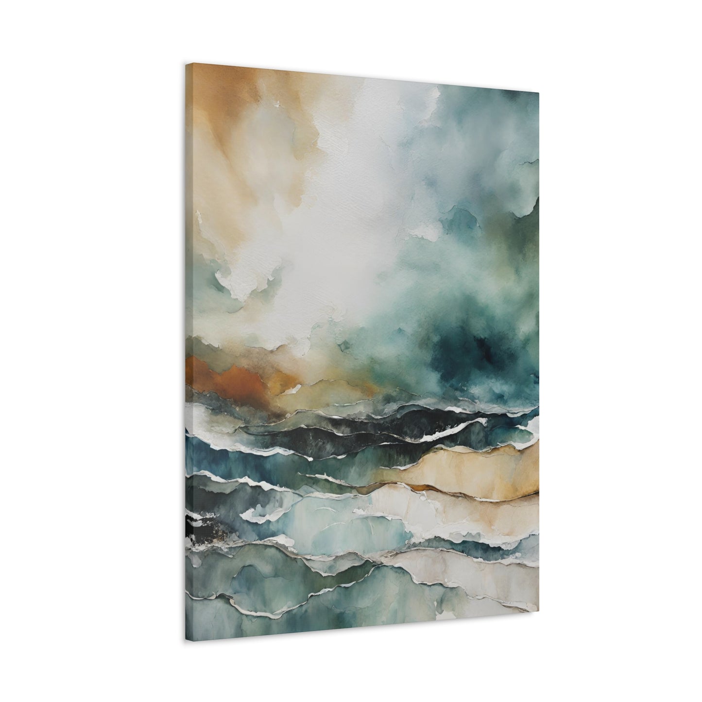 Breaking Skies - Modern Abstract Art Print - Aesthetic Coastal Landscapes