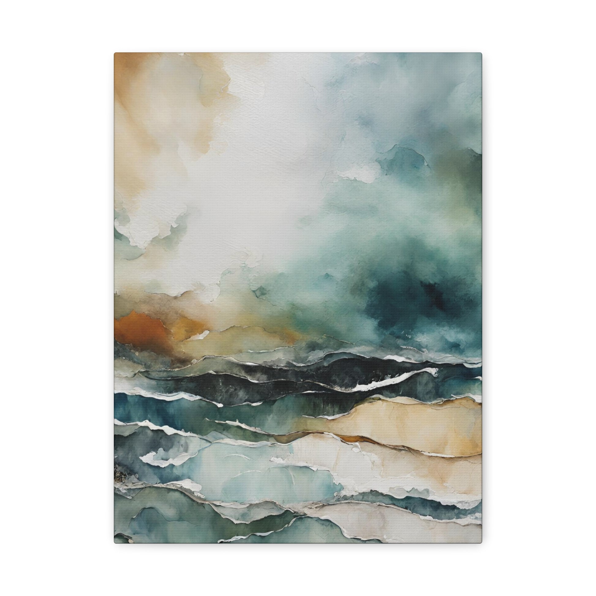 Breaking Skies - Modern Abstract Art Print - Aesthetic Coastal Landscapes