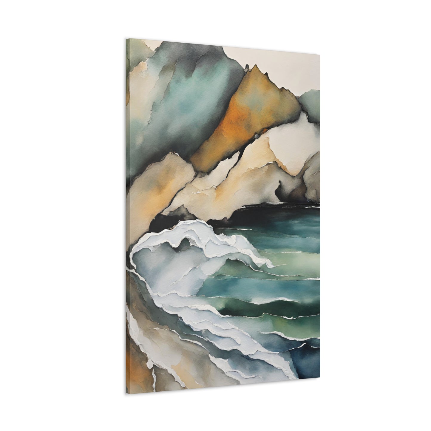 Striking Opposition - Modern Abstract Art Print - Aesthetic Coastal Landscapes