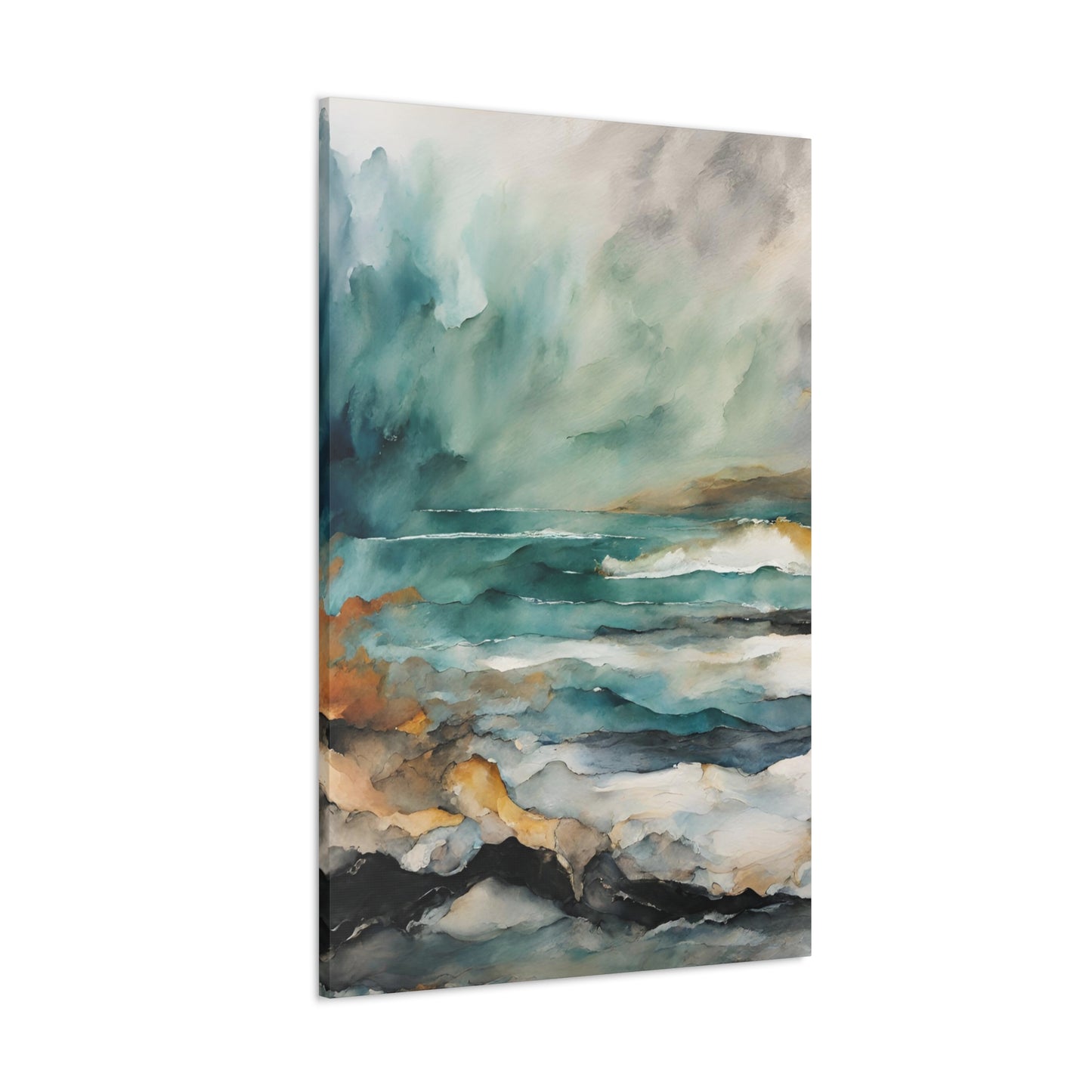 Sea & Sky - Modern Abstract Art Print - Aesthetic Coastal Landscapes