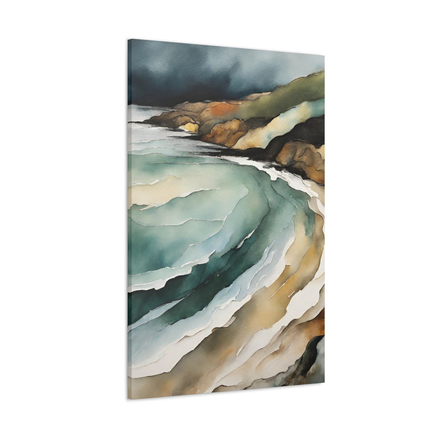 Sea View - Modern Abstract Art Print - Aesthetic Coastal Landscapes