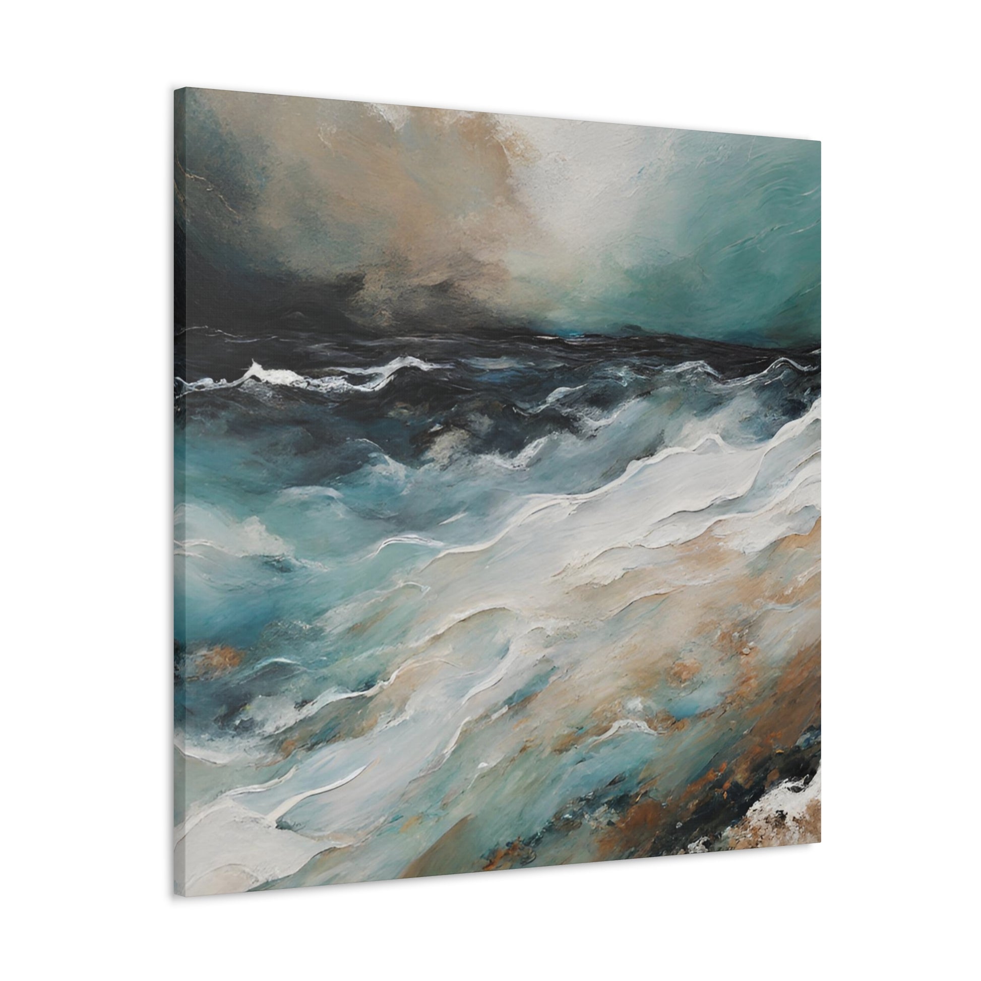 Impassable Seas - Modern Abstract Art Print - Aesthetic Coastal Landscapes