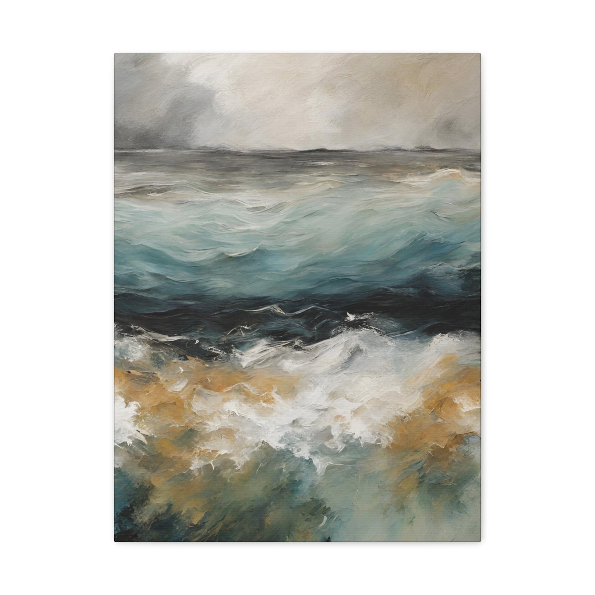 Before the Storm Modern Abstract Art Print - Aesthetic Coastal Landscapes