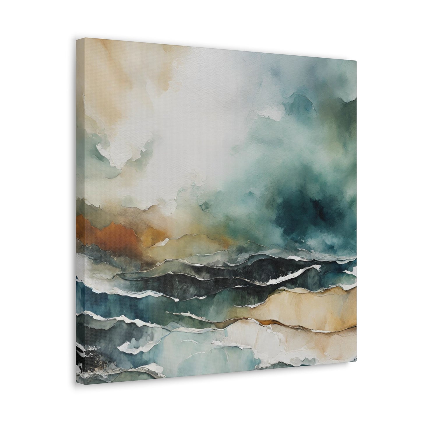 Breaking Skies - Modern Abstract Art Print - Aesthetic Coastal Landscapes