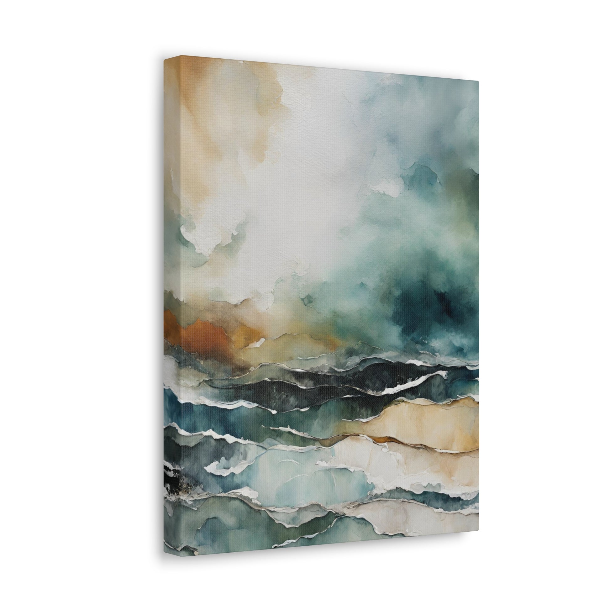 Breaking Skies - Modern Abstract Art Print - Aesthetic Coastal Landscapes