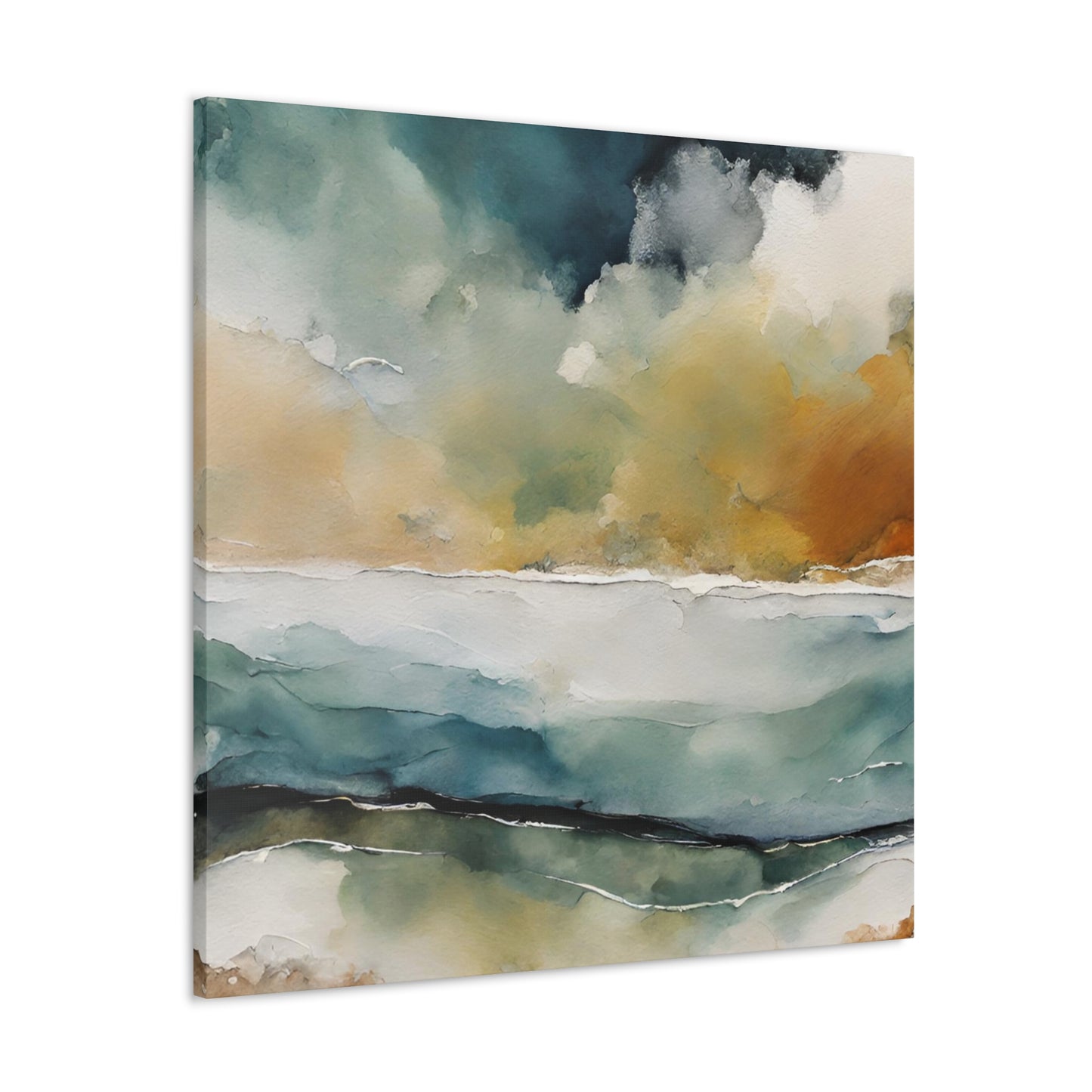 Choppy Horizons - Modern Abstract Art Print - Aesthetic Coastal Landscapes